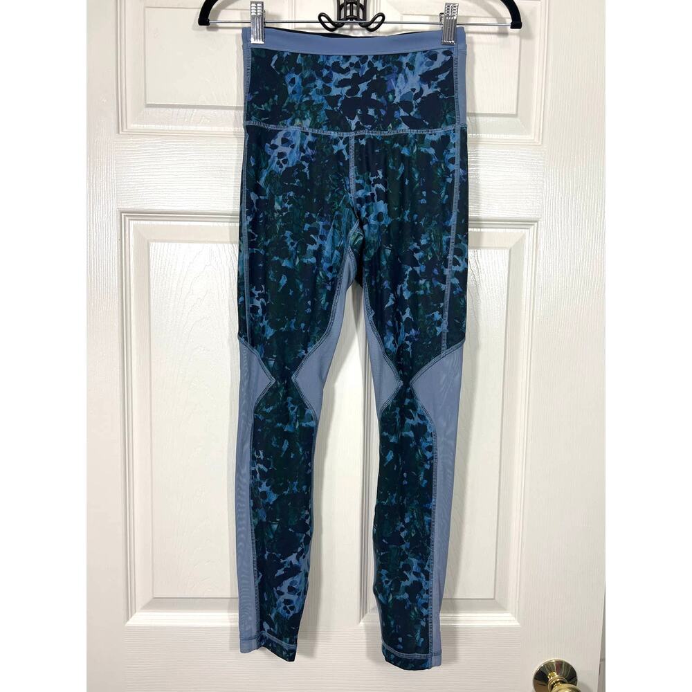 Lululemon Running in the City Floral 7/8 Tight Leggings Pockets 2 XS Mesh - Picture 2 of 8